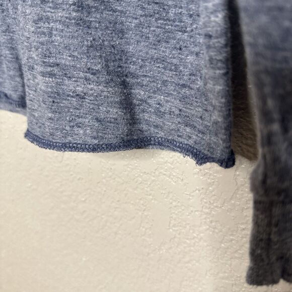 Marine Layer Shirt Mens Size S Blue Henley Top Long Sleeve Tee Thin Knit Heather - Picture 3 of 10